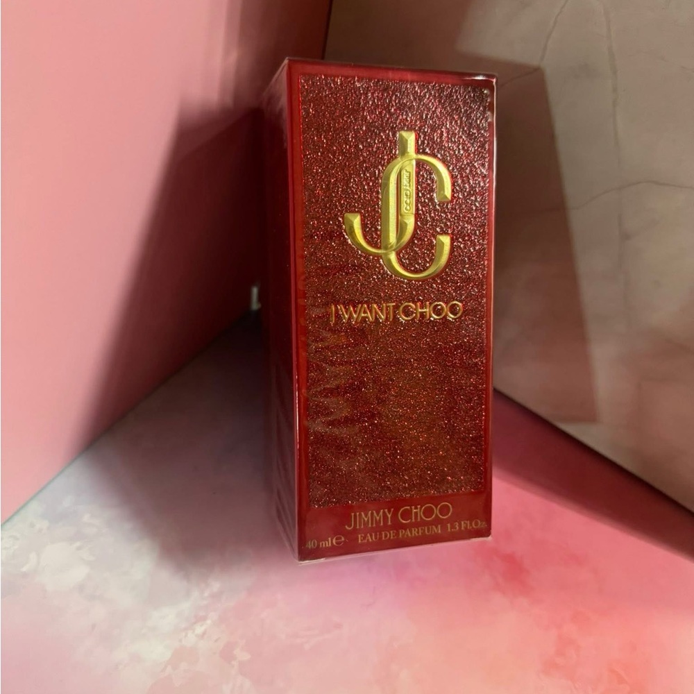 Jimmy Choo I Want Choo Red & Gold Shimmer Box